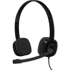 Logitech Stereo Headset H151 - Stereo - Mini-phone (3.5mm) - Wired - 22 Ohm - 20 Hz - 20 kHz - Over-the-head - Binaural - Supra-aural - 5.9 ft Cable - Noise Canceling - Black