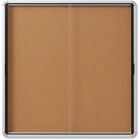 Quartet Bulletin Board - 39" (990.60 mm) Height x 38" (965.20 mm) Width - Cork Surface - Durable, Locking Door - 1 Each