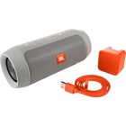 JBL Charge 2+ 2.0 Portable Bluetooth Speaker System - 15 W RMS - Gray - 75 Hz to 20 kHz - Battery Rechargeable - USB - 1 Pack