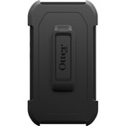 OtterBox Defender Carrying Case (Holster) Smartphone - Black - Drop Resistant, Shock Resistant, Dust Resistant Cover, Dirt Resistant Cover, Lint Resistant Cover, Scratch Resistant, Scrape Resistant, Scuff Resistant, Debris Resistant, Bump Resistant, Shock Absorbing - Synthetic Rubber, Silicone Body - Belt Clip - 1 Pack - Retail