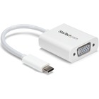 StarTech.com USB-C to VGA Adapter - White - Thunderbolt 3 Compatible - USB C Adapter - USB Type C to VGA Dongle Converter - Connect your MacBook, Chromebook or laptop with USB-C to a VGA monitor or projector - USB C adapter - USB Type-C to Video Converter - USB 3.1 Type-C to VGA Video Adapter - USB Type-C to VGA Video Converter - USB Type C to VGA - USB C Video