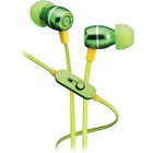 iHome iB18 Earset - Stereo - Mini-phone (3.5mm) - Wired - Earbud - Binaural - In-ear - 3.9 ft Cable - Lemon Lime, Green
