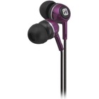 iHome Noise Isolation Earbuds with Interchangeable Ear Cushions - Stereo - Purple - Wired - Earbud - Binaural - In-ear