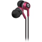 iHome Noise Isolation Earbuds with Interchangeable Ear Cushions - Stereo - Pink - Wired - Earbud - Binaural - In-ear