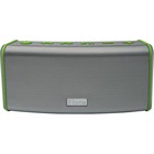 iHome iBT33 Portable Bluetooth Speaker System - Gray, Green - Battery Rechargeable - USB - 1 Pack