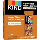 KIND Maple Glazed Pecan/Sea Salt Nut/Spice Bars - Gluten-free, Cholesterol-free, Non-GMO, Individually Wrapped - Pecan, Sea Salt - 39.7 g - 12 / Box
