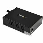 StarTech.com Gigabit Ethernet Fiber Media Converter - Compact - 850nm MM LC - 550m - With MM SFP Transceiver - Convert and extend different networks over a Gigabit fiber cable connection up to 550m / 1804 ft - Gigabit Ethernet fiber media converter with SFP transceiver - Compact - 10/100/1000 network extender - 850nm LC multimode Gigabit fiber connection