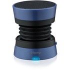 iHome iM70 Portable Speaker System - Blue - Battery Rechargeable - USB - 1 Pack