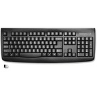 Kensington Pro Fit Washable Wireless Keyboard - Wireless Connectivity - RF - USB Interface - Computer - Black