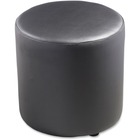 Lorell Leather Cylinder Ottoman - Plywood16.75" (425.45 mm)18" (457.20 mm) - Leather