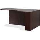 Lorell Essentials Right Peninsula Desk Box 1 of 2 - 1" Top, 70.9" x 41.9"29.5" - Finish: Mahogany Laminate