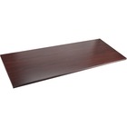Lorell Quadro Sit/Stand Straight Edge Mahogany Tabletop - Laminated Rectangle, Mahogany Top - 72" Table Top Width x 24" Table Top Depth x 1" Table Top Thickness x 71.6" Width x 23.6" Depth - Assembly Required