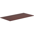Lorell Electric Height-Adjustable Mahogany Knife Edge Tabletop - Laminated Rectangle, Mahogany Top - 48" Table Top Width x 24" Table Top Depth x 1" Table Top Thickness - 1" Height x 47.3" Width x 23.6" Depth - Assembly Required