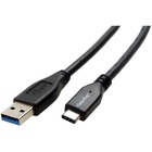 VisionTek USB-C to USB-A 1M Cable (M/M) - 3.3 ft USB/USB-C Data Transfer/Power Cable - First End: 1 x USB 3.1 Type C - Male - Second End: 1 x USB 3.1 Type A - Male - Black
