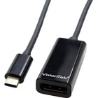 VisionTek USB-C to DisplayPort Active Adapter(M/F) - Type C Male USB - DisplayPort Female Digital Audio/Video