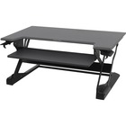 Ergotron WorkFit-TL, Sit-Stand Desktop Workstation (black) - Rectangle Top - 37.5" Table Top Width x 25" Table Top Depth - Black