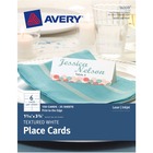 AveryÂ® Laser, Inkjet Tent Card - 3 3/4" x 1 7/16" - Textured - 150 / Pack - White