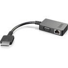 Lenovo ThinkPad OneLink+ to VGA/RJ45 adapter - RJ-45/VGA Video/Network Cable for Network Device, Video Device - First End: 1 x 15-pin HD-15, 1 x RJ-45 Network - Black