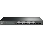 TP-Link JetStream 24-Port Gigabit Smart Switch with 4 SFP Slots - 24 Ports - Manageable - 4 Layer Supported - Twisted Pair, Optical Fiber - Desktop, Rack-mountable