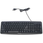 Verbatim Slimline Corded USB Keyboard - Black - Cable Connectivity - USB 2.0 Interface - QWERTY Layout - Black