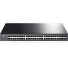 TP-Link JetStream 48-Port Gigabit Smart PoE+ Switch with 4 SFP Slots - 48 Ports - Manageable - 4 Layer Supported - Twisted Pair, Optical Fiber - Rack-mountable, Desktop