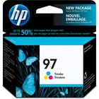 HP 97 Original Ink Cartridge - Single Pack - Inkjet - 450 Pages - Cyan, Magenta, Yellow - 1 Each