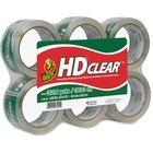 Duck Packaging Tape - 54.6 yd (49.9 m) Length x 1.88" (47.8 mm) Width - Acrylic - 6 / Pack - Clear