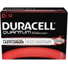 Duracell Quantum General Purpose Battery - For Multipurpose - D - 1.5 V DC - Alkaline Manganese Dioxide - 12 / Box