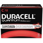 Duracell Quantum General Purpose Battery - For Multipurpose - C - 1.5 V DC - Alkaline Manganese Dioxide - 12 / Box