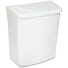 Hospeco (201w) ABS plastic receptacle 10"x 8"x 5" - Wall Mountable, Hinged - 10" Height x 8" Width x 5" Depth - ABS Plastic - White