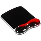 Kensington Duo Gel Mouse Pad Wrist Rest - Black, Red - Gel, Vinyl