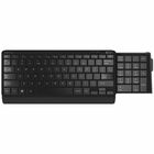 Posturite Number Slide Compact Keyboard - Wireless Connectivity - Workstation - Android, Mac, PC, iOS - Black