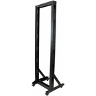 StarTech.com 2-Post Server Rack with Sturdy Steel Construction and Casters - 42U~ - Store your equipment in this sturdy steel rack with casters for mobility - Compatible with rack-mountable A/V equipment - 2-post Server Rack - Open Server Rack - 42U Mounting Rack for Server Equipment - Telecom rack - Equipment rack - Telco rack~