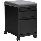 Offices To Go MVLPed - Box-File Mobile Pedestal - Cushion Sold Separately - 2-Drawer - 15" x 23.6" x 24.1" - 2 x Drawer(s) for File, Box - Key Lock, Recessed Handle, Pull Handle, Ball-bearing Suspension, Mobility - Black