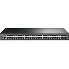 TP-Link JetStream 48-Port Gigabit L2 Managed Switch with 4 SFP Slots - 48 Ports - Manageable - 4 Layer Supported - Optical Fiber, Twisted Pair - Rack-mountable, Desktop - Lifetime Limited Warranty
