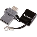 Verbatim 32GB Store 'n' Go Dual USB Flash Drive - 32 GB - Micro USB, USB 2.0 - Lifetime Warranty - 1 Each - TAA Compliant