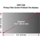 Viewsonic Privacy Screen Filter Black - For 14" Widescreen Notebook - Scratch Resistant