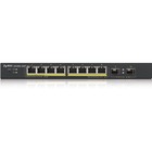 ZYXEL 8-Port GbE Smart Managed PoE Switch with GbE Uplink - 8 Ports - Manageable - 2 Layer Supported - Modular - Twisted Pair, Optical Fiber - Under Table, Desktop, Wall Mountable - Lifetime Limited Warranty