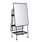 Bi-office Creation Station - Black Frame - Assembly Required - 1 Each