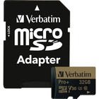 32GB Pro Plus 600X microSDHC Memory Card with Adapter, UHS-I V30 U3 Class 10 - 90 MB/s Read - 80 MB/s Write - 600x Memory Speed - Lifetime Warranty