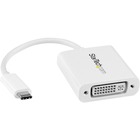 StarTech.com USB C to DVI Adapter - White - 1920x1200 - USB Type C Video Converter for Your DVI D Display / Monitor / Projector (CDP2DVIW) - Connect your MacBook, Chromebook, Dell XPS, 2018 iPad Pro or other USB-C device to a DVI monitor or projector - US