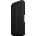 OtterBox Strada Carrying Case (Folio) Smartphone - Onyx Black - Drop Resistant, Bump Resistant, Scrape Resistant, Scuff Resistant, Scratch Resistant - Leather Body