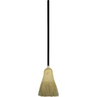 Genuine Joe Warehouse Broom - Corn Fiber Bristle - 38" (965.20 mm) Handle Length - 57" (1447.80 mm) Overall Length - Lacquered Wood Handle - 1 Each - Natural
