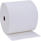 Genuine Joe Solutions 1-ply Hardwound Towels - 1 Ply - 7" x 600 ft - White - Virgin Fiber - Embossed, Absorbent, Soft, Chlorine-free, Strong - 6 / Carton