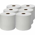 Genuine Joe Hardwound Roll Paper Towels - 7.9" x 1000 ft - White - Absorbent, Embossed, Designed - For Restroom - 6 / Carton