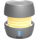 iHome iBT73 Portable Bluetooth Speaker System - Silver - Battery Rechargeable - USB - 1 Pack