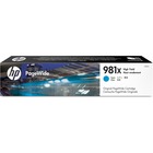 HP 981X (L0R09A) Original Ink Cartridge - Single Pack - Page Wide - High Yield - 10000 Pages - Cyan - 1 Each
