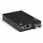 StarTech.com Gigabit Ethernet Copper-to-Fiber Media Converter - SM LC - 10 km - Ethernet Media Converter - GbE Converter - 1 x Network (RJ-45) - 1 x LC Ports - DuplexLC Port - Single-mode - Gigabit Ethernet - 1000Base-T, 1000Base-LX - Rack-mountable, Stan