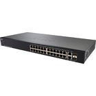 Cisco SG250-26HP 26-Port Gigabit PoE Smart Switch - 26 Ports - Manageable - 2 Layer Supported - Modular - Twisted Pair, Optical Fiber - Lifetime Limited Warranty