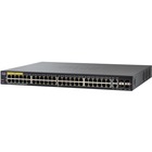Cisco SF350-48P 48-Port 10 100 PoE Managed Switch - 48 Ports - Manageable - Gigabit Ethernet, Fast Ethernet - 10/100Base-TX, 1000Base-X, 10/100/1000Base-TX - 3 Layer Supported - Modular - 4 SFP Slots - Optical Fiber, Twisted Pair - Desktop - Lifetime Limited Warranty